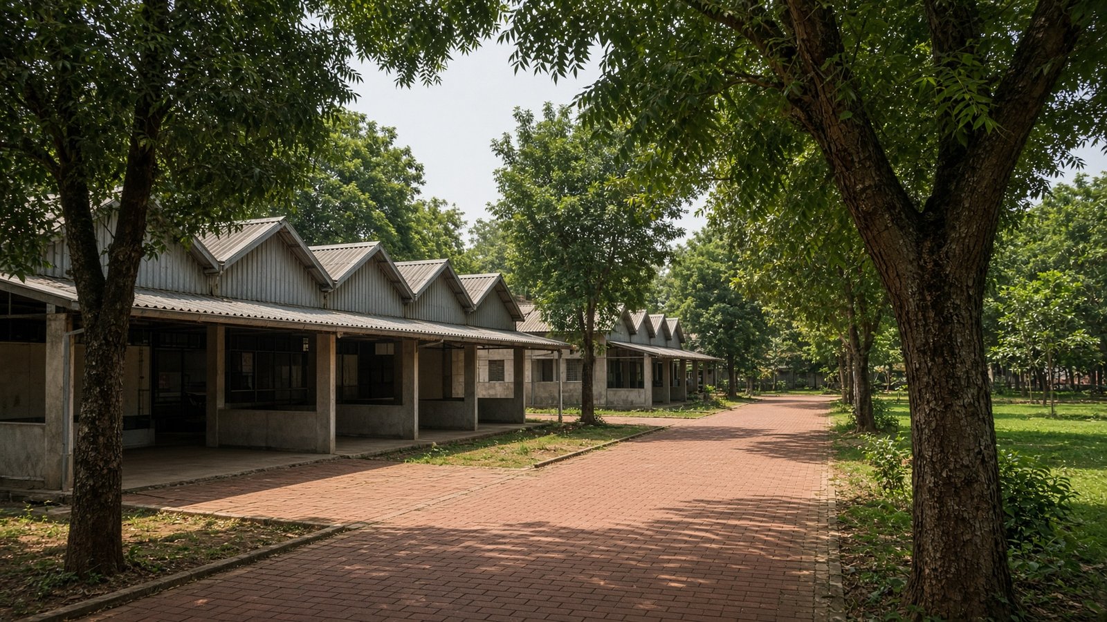 GEC Thrissur. Workshops at the edge of Thrissur.