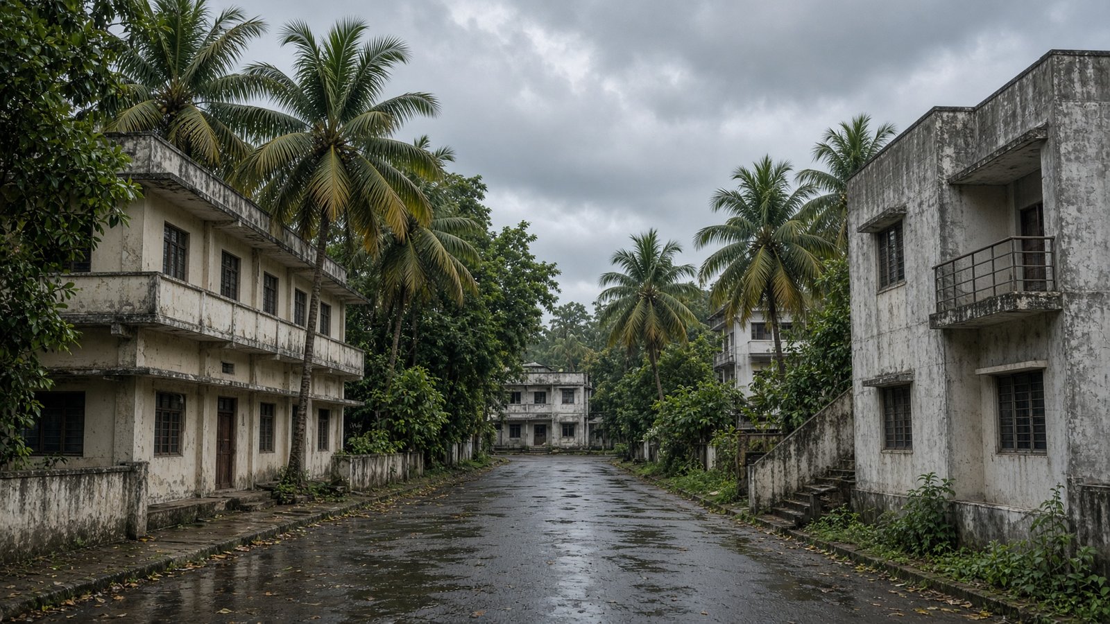 TKMCE. A tight campus inside Kollam.